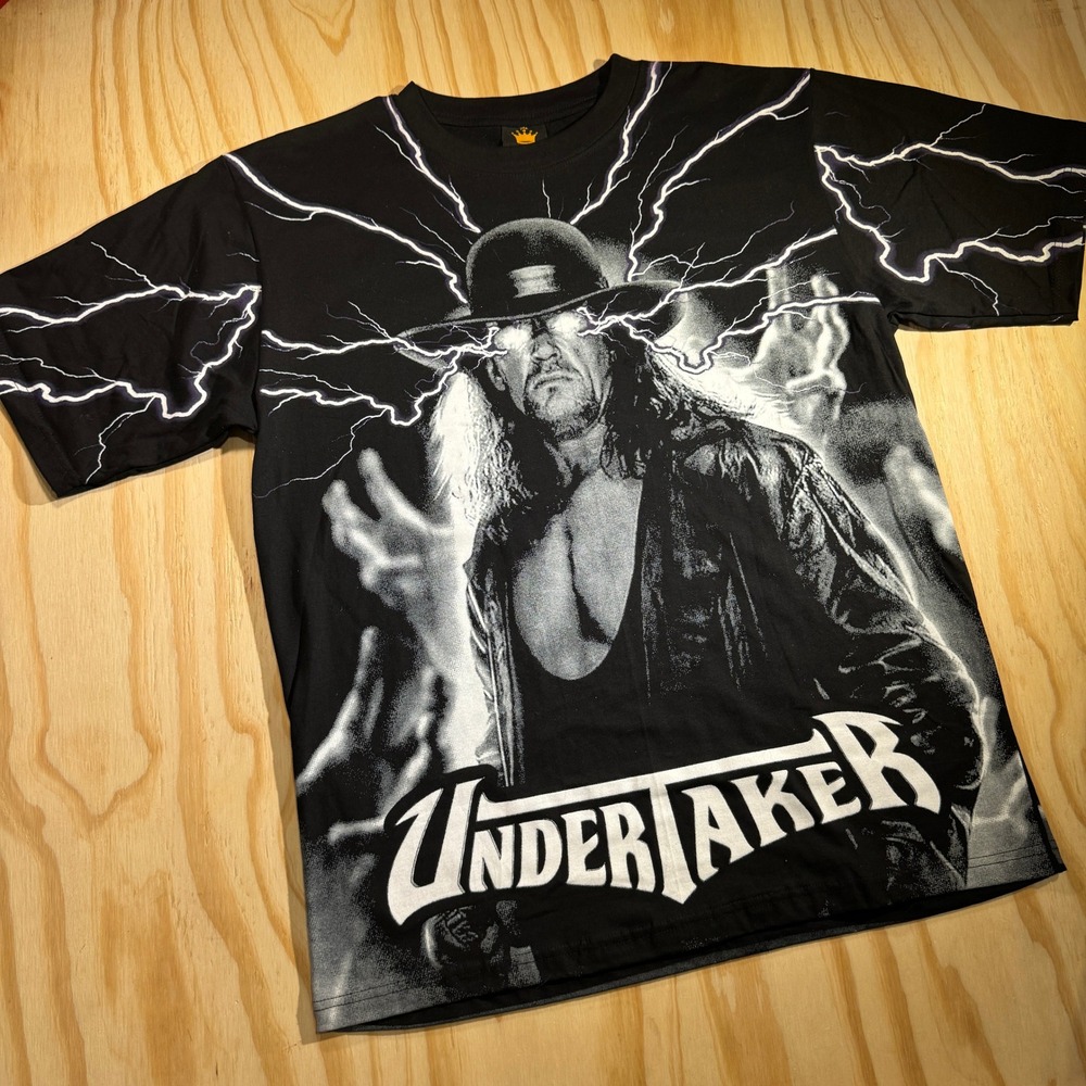 The crown Premium Limited Edition Men's The Undertaker WWE Graphic Tee Black L
